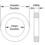 Aluminiumdichtring DIN 7603 A